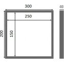 Люк настенный Люкер К 20x30