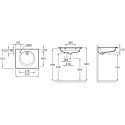 Мебельная раковина Jacob Delafon Odeon Rive Gauche EXBA112-Z-00 60 см