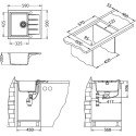 Мойка кухонная Alveus Cadit Granital 10 terra