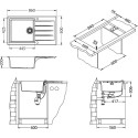 Мойка кухонная Alveus Cadit Granital 40 terra
