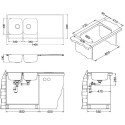 Мойка кухонная Alveus Classic Pro 110 1132129