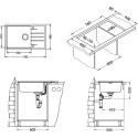 Мойка кухонная Alveus Intermezzo Granital 130 concrete