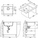 Мойка кухонная Alveus Quadrix Granital 50 arctic