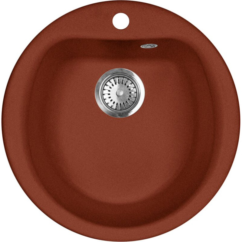 Мойка кухонная AquaGranitEx M-07 красный марс