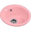 Мойка кухонная AquaGranitEx M-45 розовая