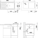 Мойка кухонная Blanco Flex 511917 с пробкой