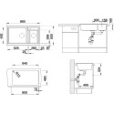 Мойка кухонная Blanco Metra 9 антрацит, левая