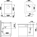 Мойка кухонная Blanco Subline 320-U серый беж