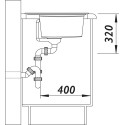 Мойка кухонная Blanco Zenar 45S 523802 антрацит, левая