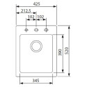 Мойка кухонная Franke Maris MRG 610-42 сахара