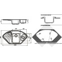Мойка кухонная GranFest Corner C-1040 E графит