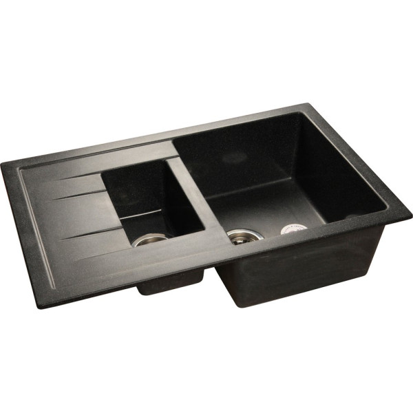 Мойка кухонная GranFest Quadro Q-775 KL черная