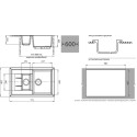 Мойка кухонная GranFest Quadro Q-775 KL черная