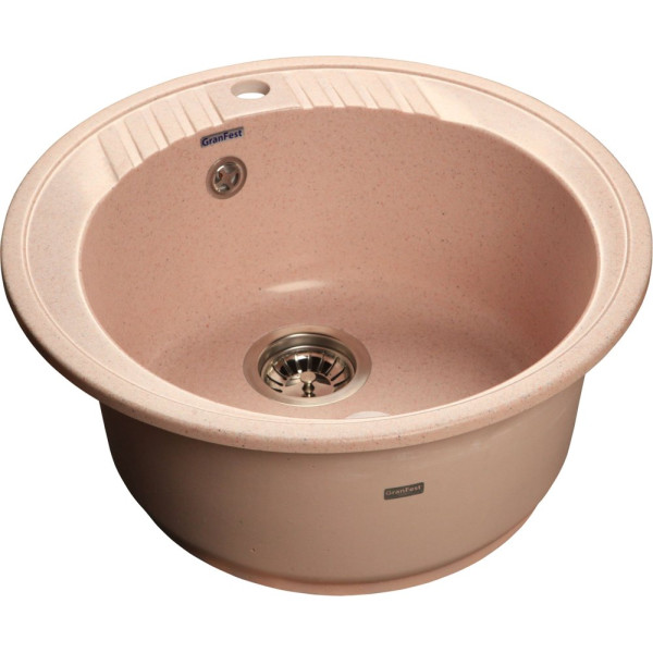 Мойка кухонная GranFest Rondo GF-R520 светло-розовая