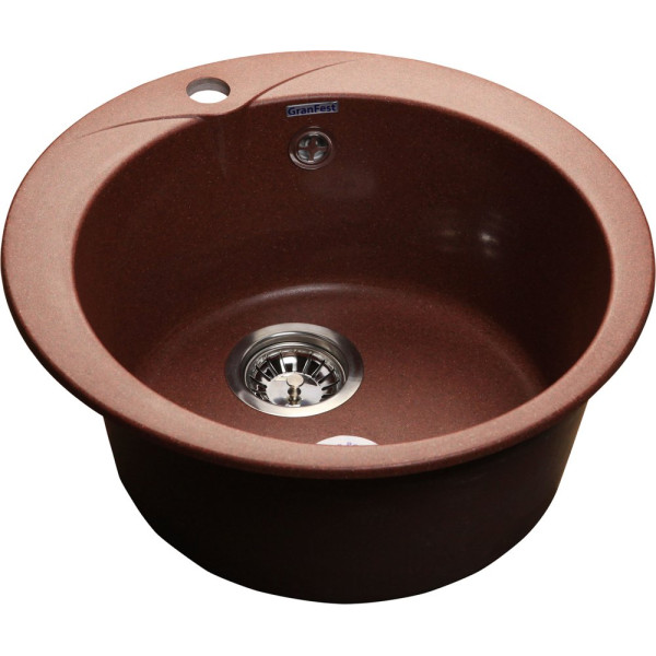 Мойка кухонная GranFest Rondo R-480 красный марс