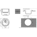 Мойка кухонная GranFest Rondo R-480 красный марс