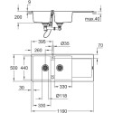 Мойка кухонная Grohe K500 31647AP0