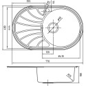 Мойка кухонная IDDIS Suno SUN77SRi77