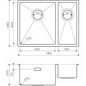Мойка кухонная Omoikiri Taki 58-2-U/IF L