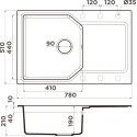 Мойка кухонная Omoikiri Yonaka 78 leningrad grey