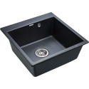 Мойка кухонная Paulmark Praktisch PM105152-BLM черный металлик