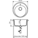 Мойка кухонная Polygran F-08 опал