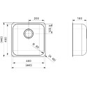 Мойка кухонная Reginox IB 40x40 U LUX