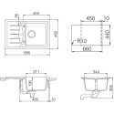 Мойка кухонная Schock Genius 45D Small (D-100S) оникс