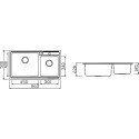 Мойка кухонная Seaman Eco Roma SMR-8650B с клапан-автоматом