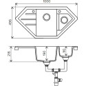 Мойка кухонная Tolero Classic R114/001 cерый металлик