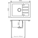 Мойка кухонная Tolero Glass TG-660 белая