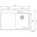 Мойка кухонная TopZero Micro MM780.510 R