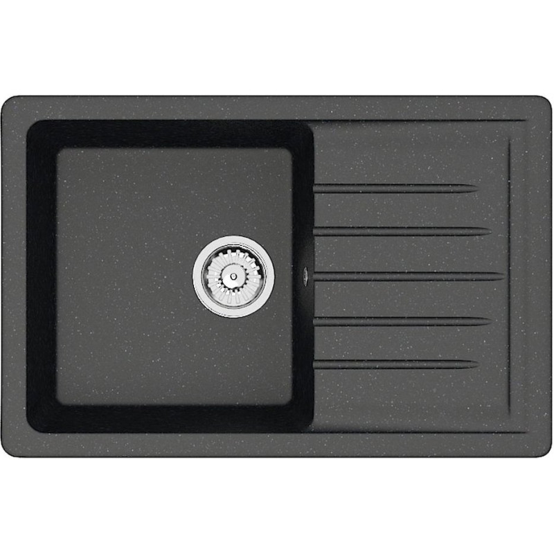 Мойка кухонная ZETT lab. T016Q004 черная