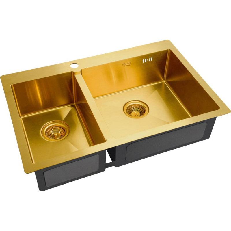 Мойка кухонная Zorg Inox PVD SZR-78-2-51 R bronze