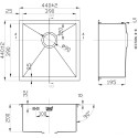 Мойка кухонная Zorg Inox X X-4444