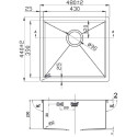 Мойка кухонная Zorg Light ZL R 480440 BRONZE