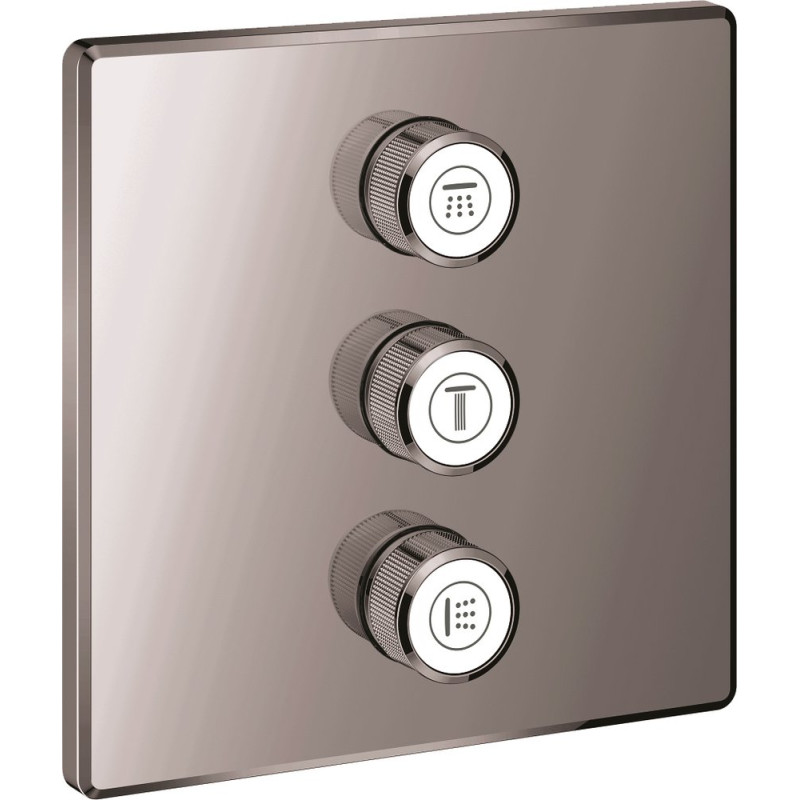 Переключатель потоков Grohe Grohtherm SmartControl 29127A00 на три потребителя, темный графит