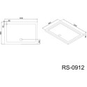 Поддон для душа Black&White Stellar Wind RS-0912