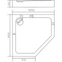 Поддон для душа Good Door Диаманд 100x100
