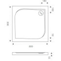Поддон для душа Good Door Квадро 80x80