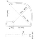 Поддон для душа Good Door Плуто 80x80