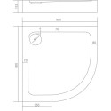 Поддон для душа Good Door Раунд R 80x80