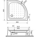 Поддон для душа RGW Lux TN 16180499-41 90x90