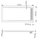 Поддон для душа RGW Stone Tray STM-108W 100x80 с сифоном