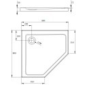 Поддон для душа Radaway Doros PT 80x80