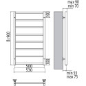 Полотенцесушитель электрический Terminus Контур П8 500*900