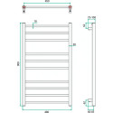 Полотенцесушитель водяной Grota Eco Classic 48х90