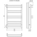 Полотенцесушитель водяной Lemark Linara П10 50x80