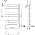 Полотенцесушитель водяной Secado Агата 2 50x80 (32/18)
