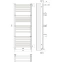 Полотенцесушитель водяной Terminus Аврора П27 600*1390 c полкой
